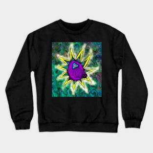 Abstract Sun Eye Alien Crewneck Sweatshirt